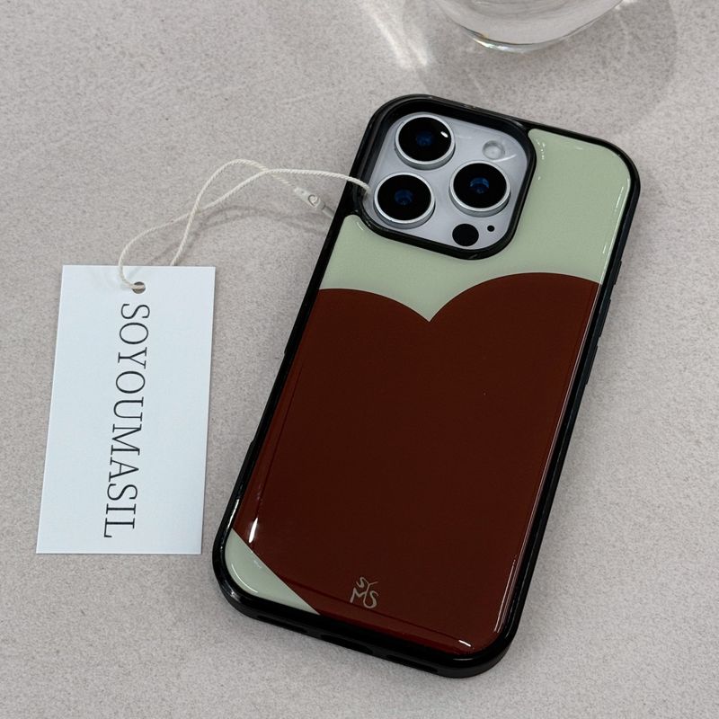 SOYOUMASIL（ソユマシル）の「フルオブラブエポキシバンパーケース ブラウン（スマホグッズ/小物）」