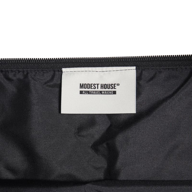 LEATHER TRANSFOAM BAG-BLACK