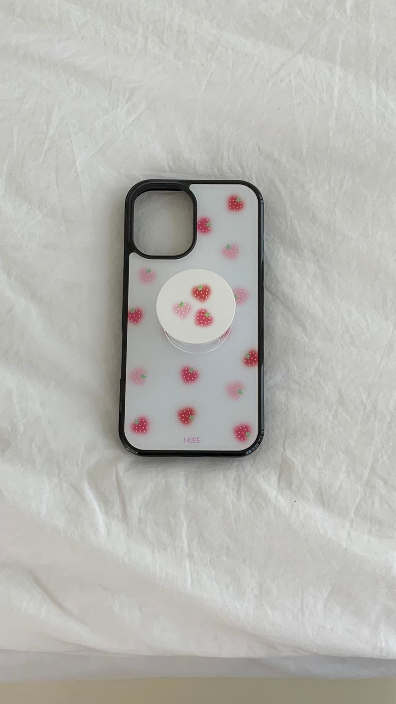loveberry glass bumper case (pink)