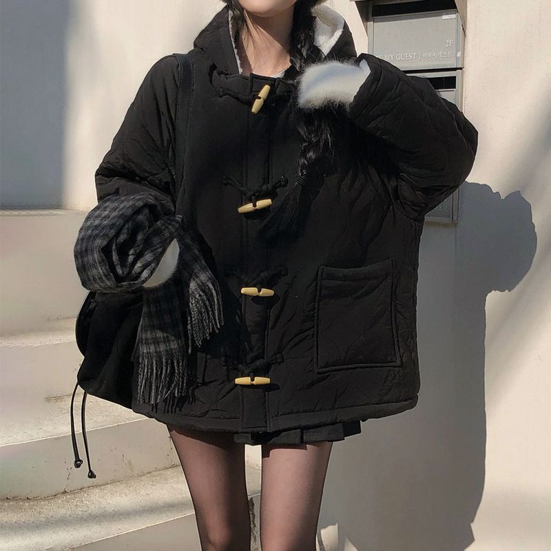 [BELLIDE MADE] HOODED OVERFIT QUILTING JUMPER