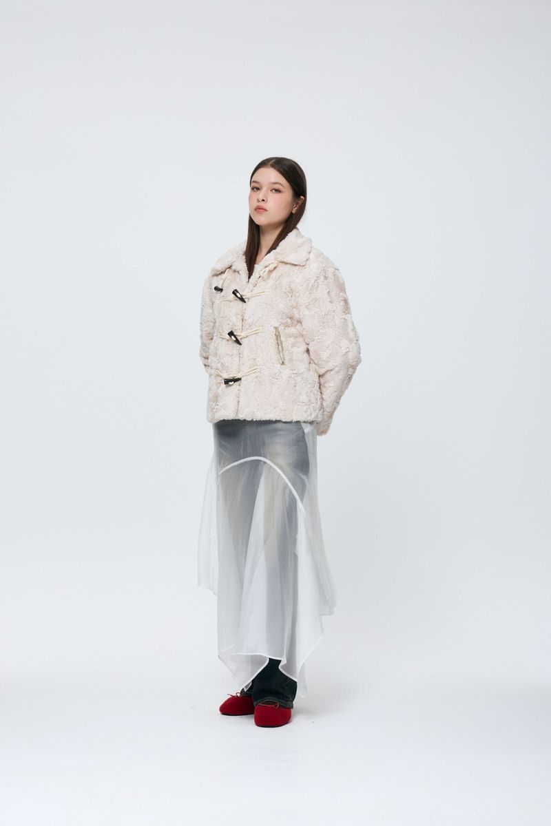COZY FUR JACKET / BEIGE