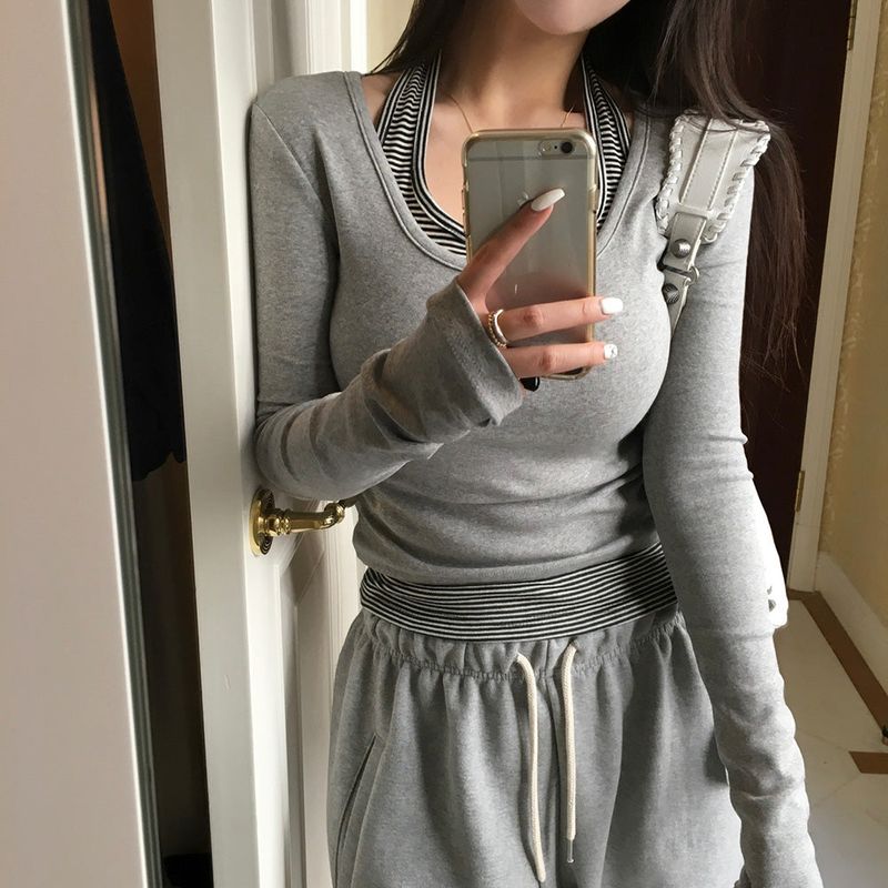 [Bellide made] BI, STRIPE HOLTER NECK CAMISOLE