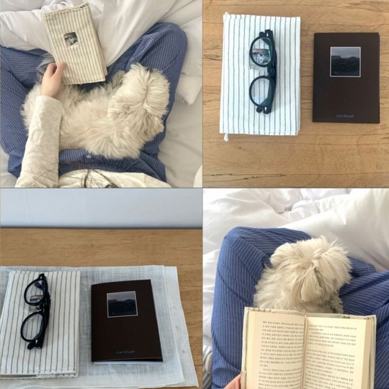 [MADE] Window stripe book cover_Sky blue