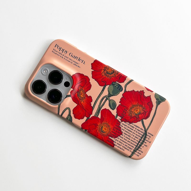 レッドポピー iPhoneケース