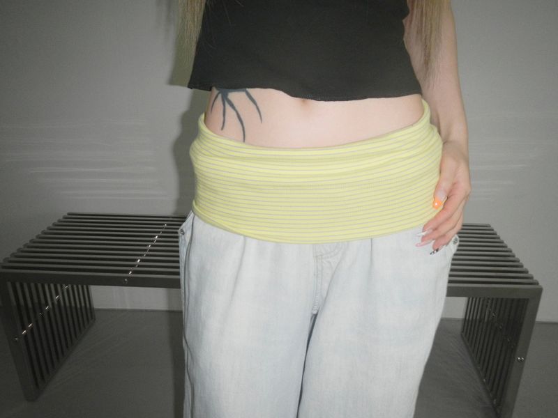 summer banding denim pt(2 color)
