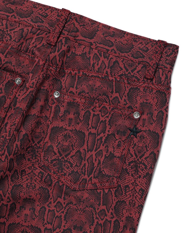 PYTHON BOOTSCUT PANTS RED(CV2DFFPA08A)
