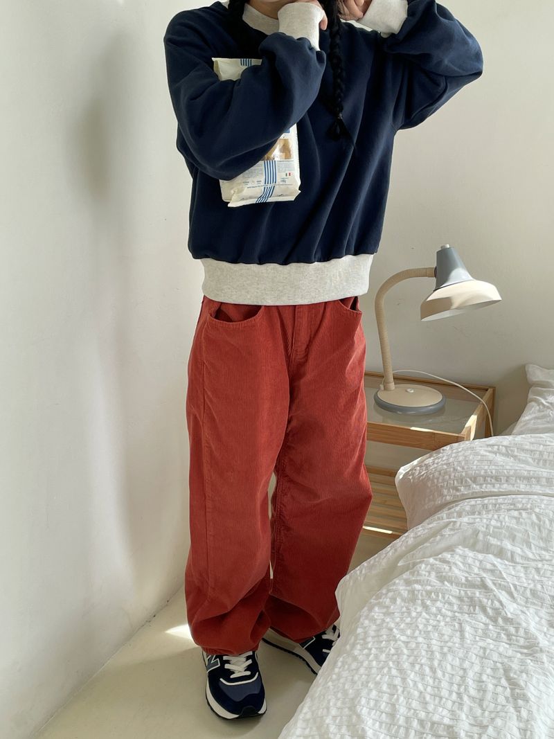 Obidos corduroy wide pants