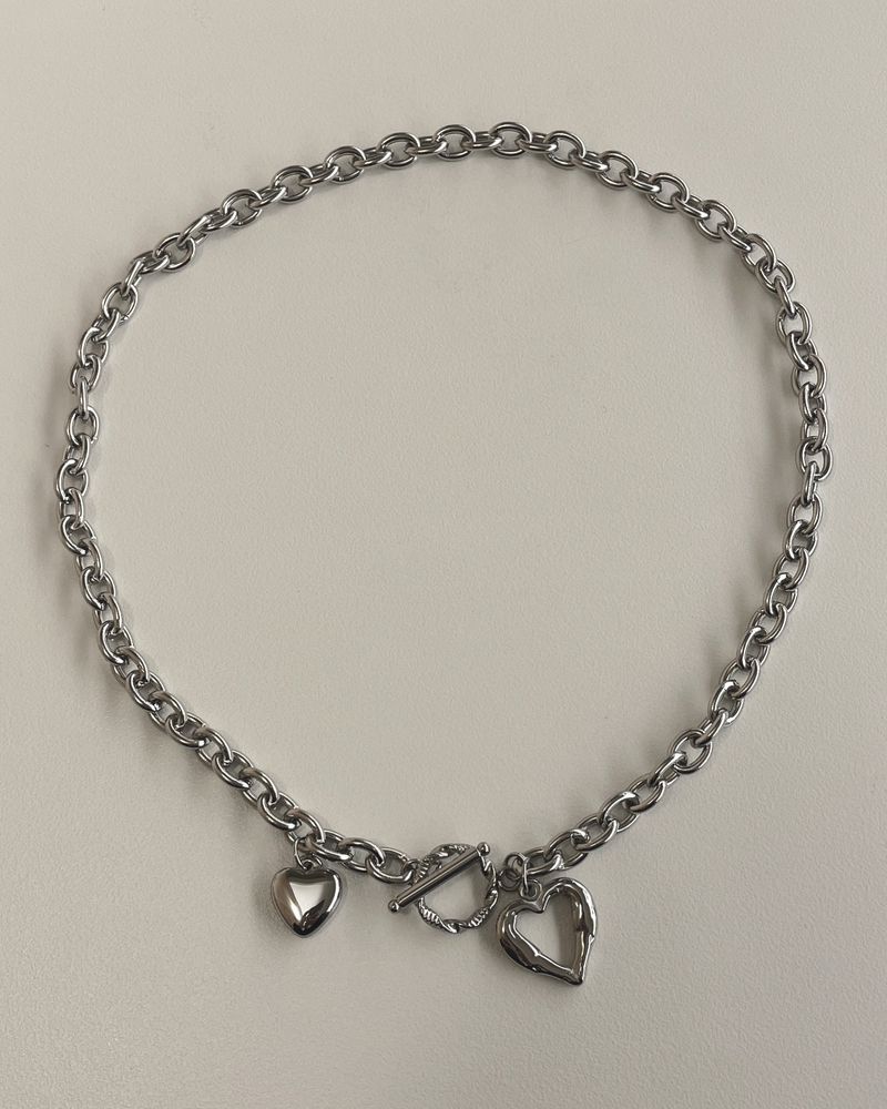 refrainfromspace(リフレインフロームスペース)の「winkle heart toggle bar necklace(Accessories)」