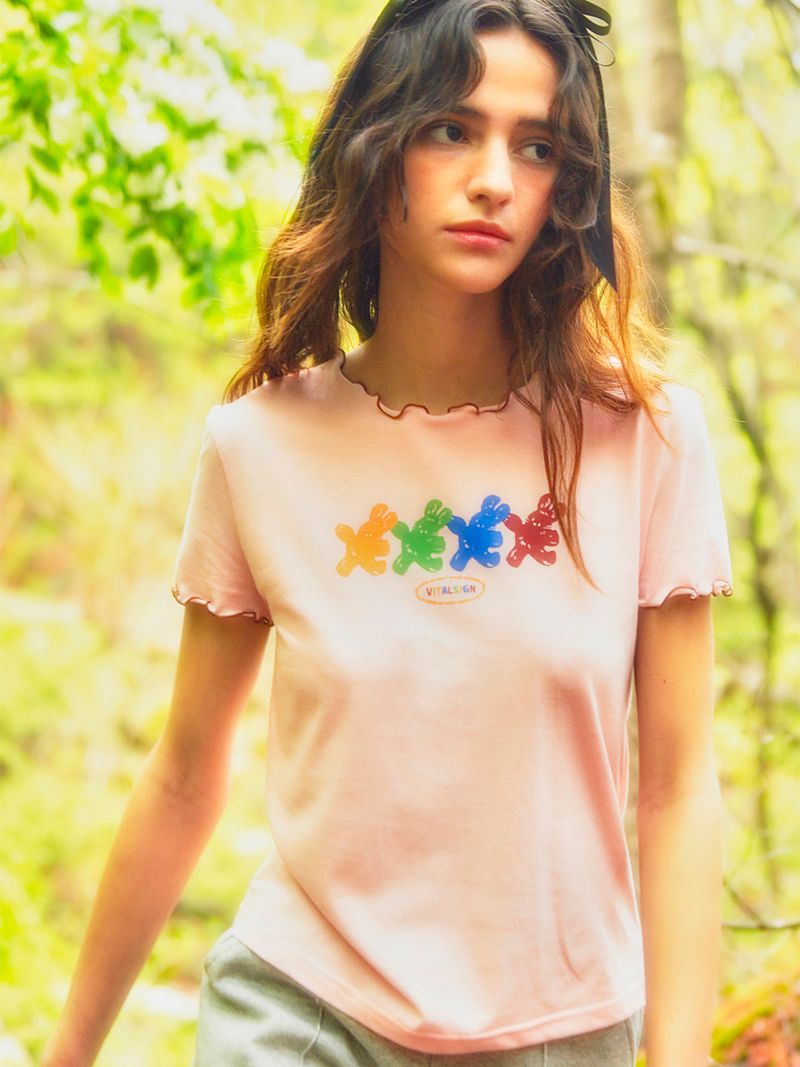 Rabbit Interlock T-Shirt (2colors)