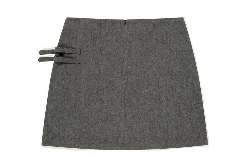 DOUBLE BELTED SKIRT