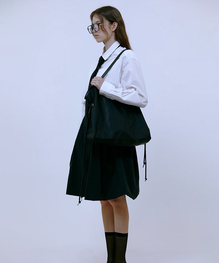 Balloon Midi Skirt (BLACK)