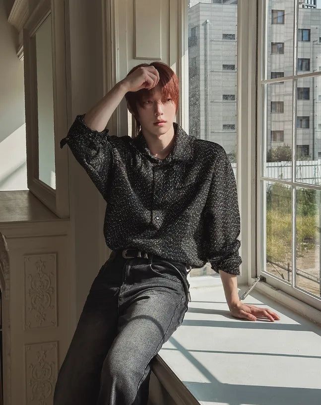 Ronent Tweed Wool Shirt Jacket