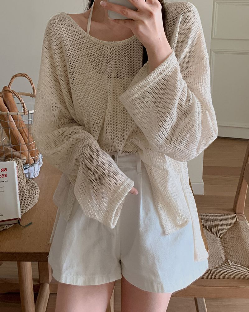 Bis knitwear & sleeveless set