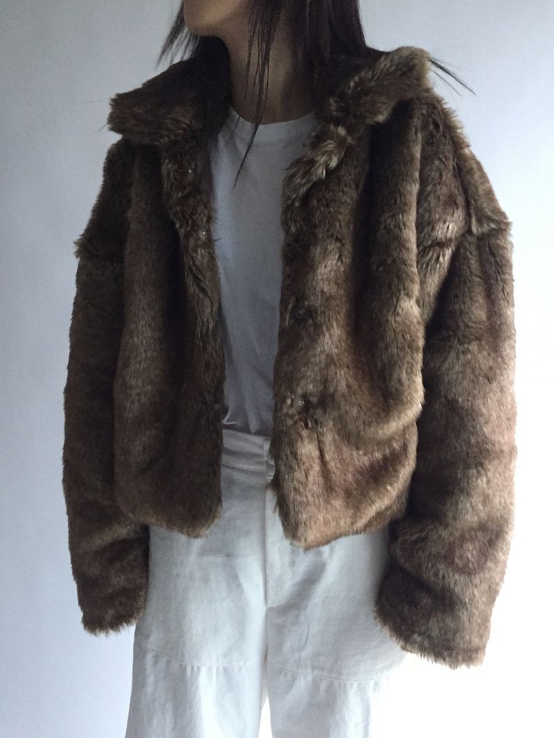 Eco fur jacket