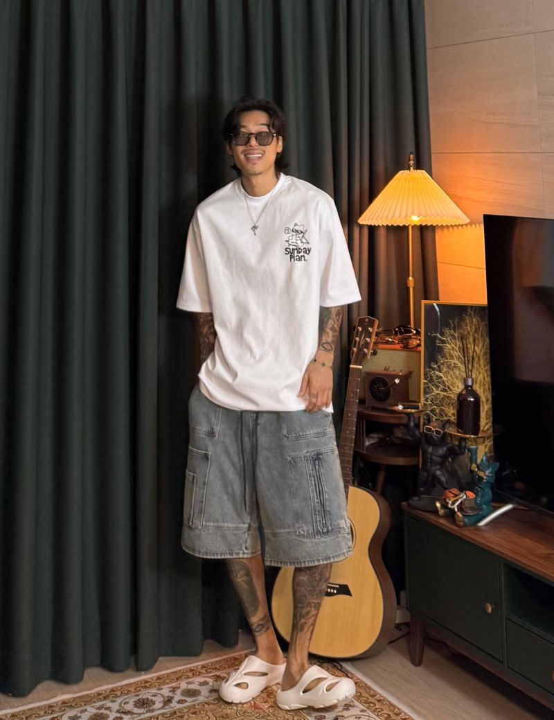 virstyle(ビルスタイル)の「Big Pocket Zip Wash Bermuda Pants 2COLOR(Pants)」