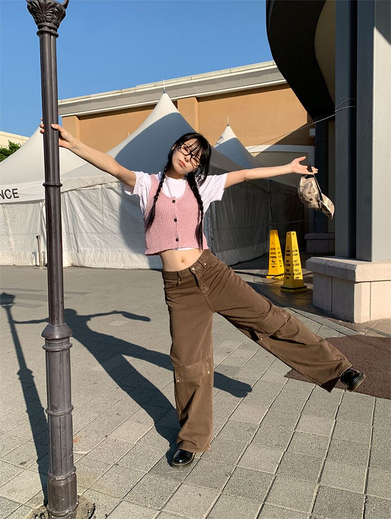 POINT BACK CLIP WIDE PANTS (3C)
