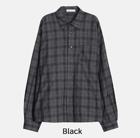 Pogny Crinkle Check Shirt
