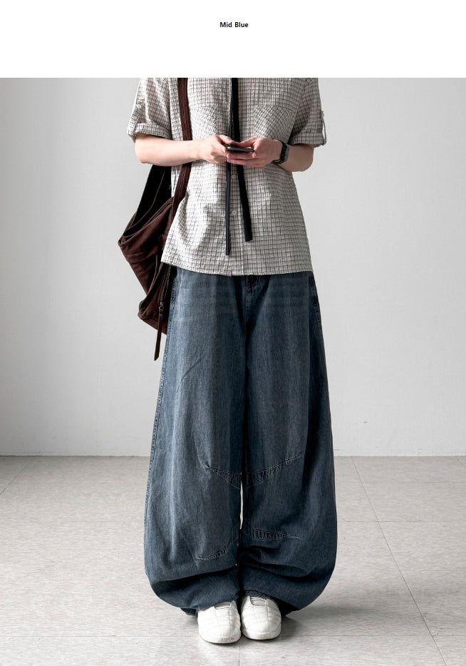 First Linen Balloon Denim