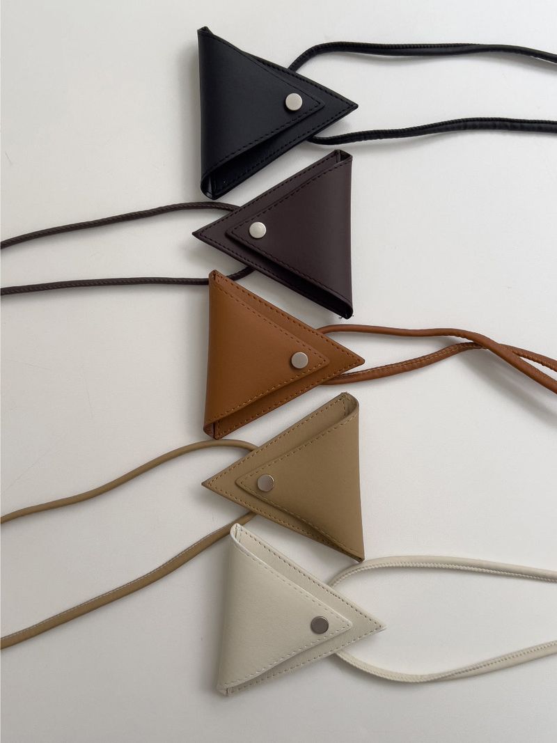 Triangle Leather Strap Belt
