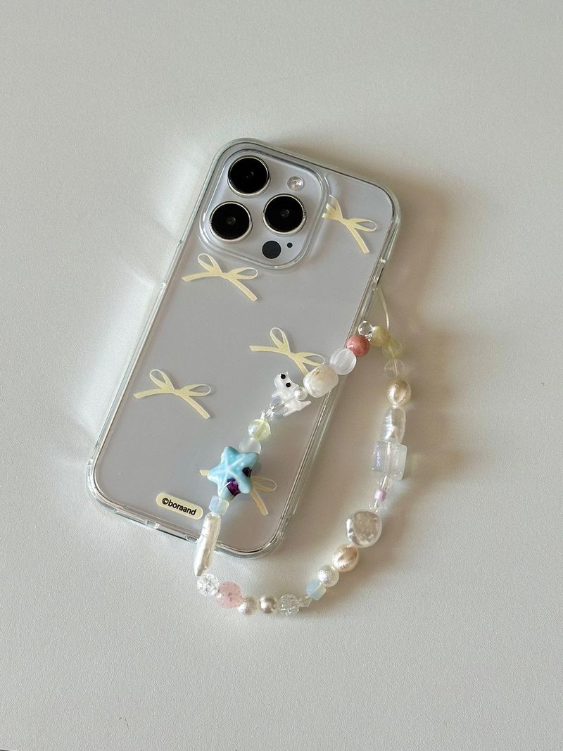 Cotton candy ribbon jell-hard case