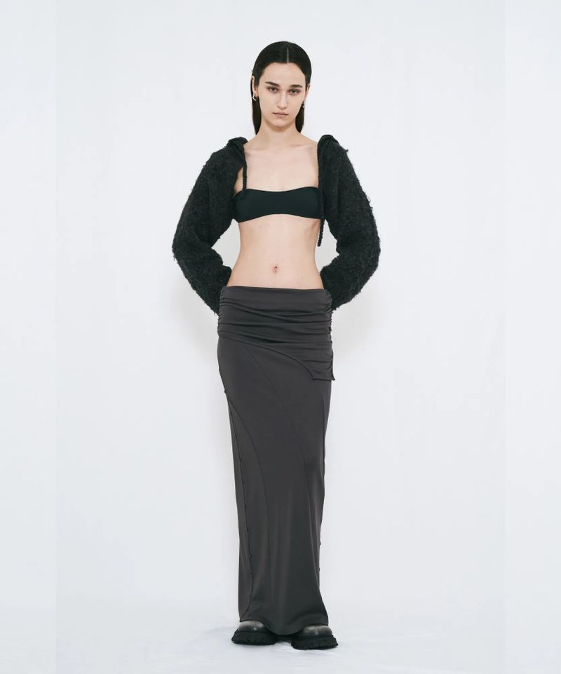 2WAY BUTTON MAXI SKIRT