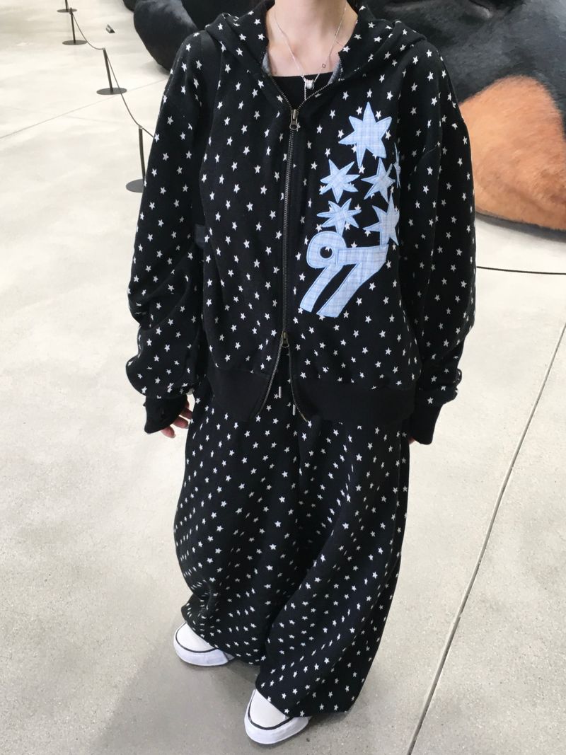 [SET] 97 Star Sweat Wide Pants (2c)