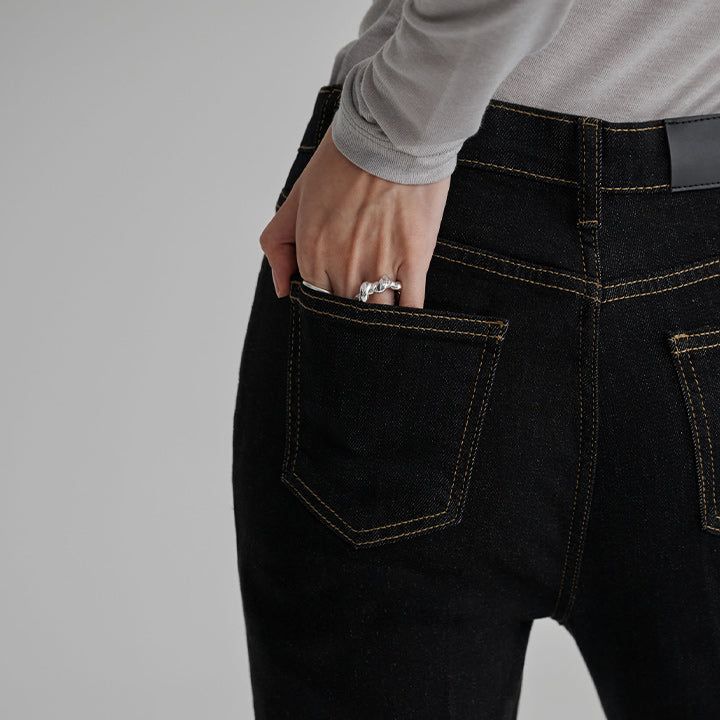 [Exclusive] [made/4 size] [Buren] Non-Fade Rectangular Spandex Bootcut Unlined Denim Pants - 3 colors