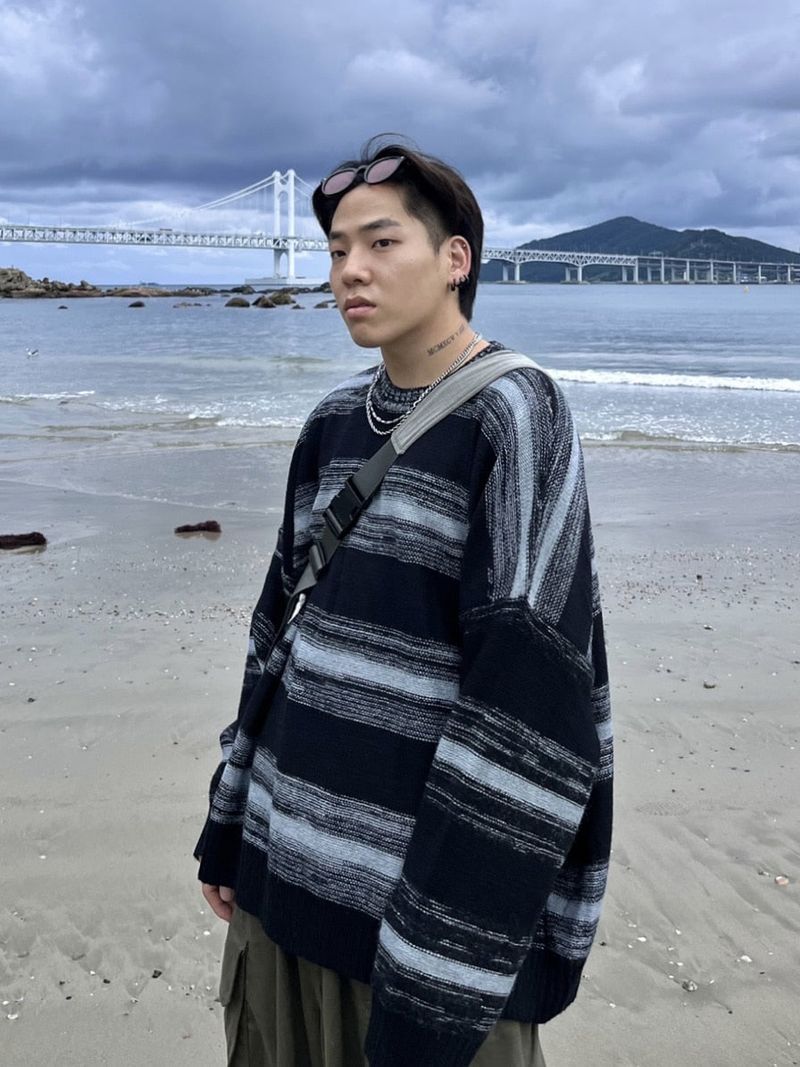 Stripe wave Knitwear