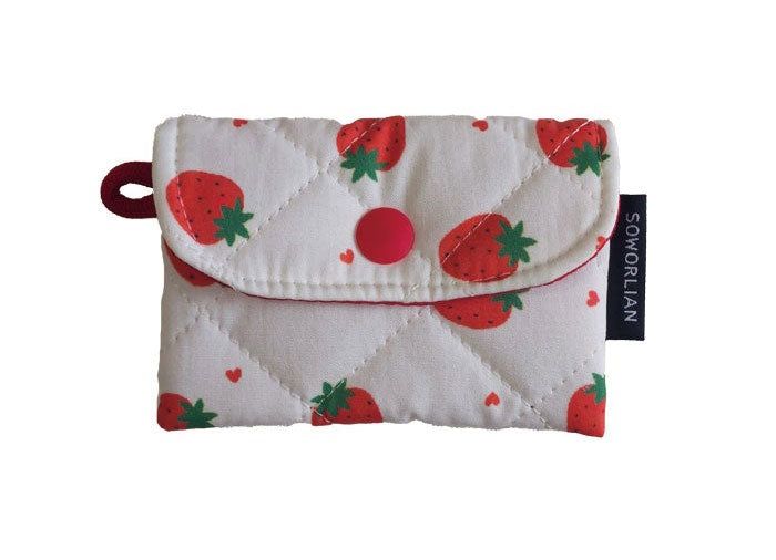 Simple Card wallet _Heart Strawberry