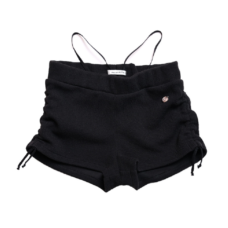 SWAN LAKE SHRRING STRING MICROSHORTS BLACK