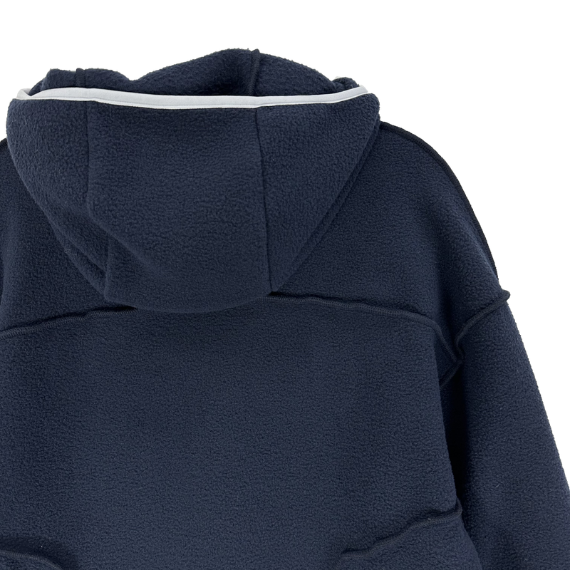 reverse elbow fleece zip-up