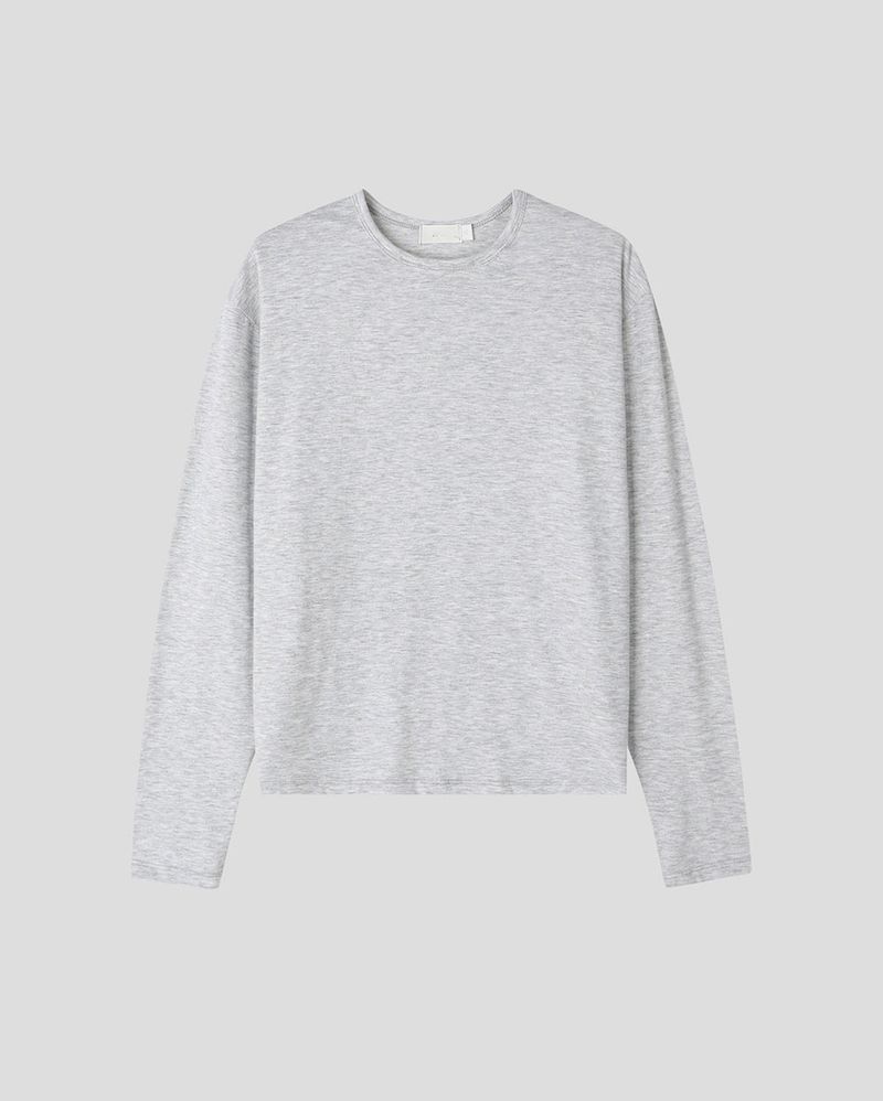 Silky Basic Layered Long Sleeve T-Shirt