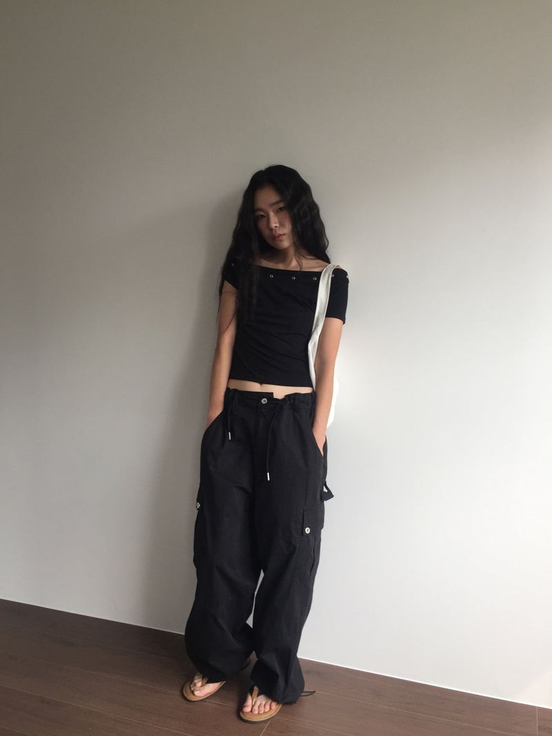 Rush Eyelet T-shirt (3color)