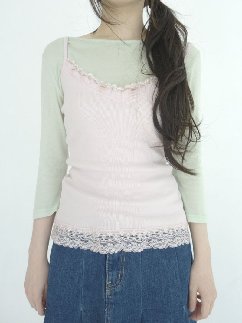 ZELENA（ゼレナ）の「melo 3/4 sleeve tee（Tops）」
