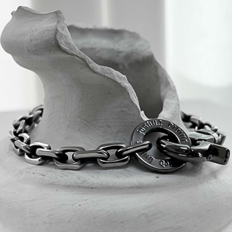 ss-6mm Black line original chain bracelet
