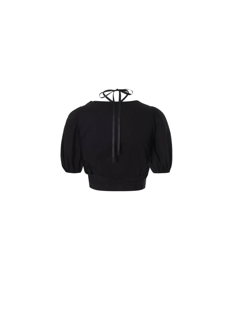Rosie wrap blouse (Black)