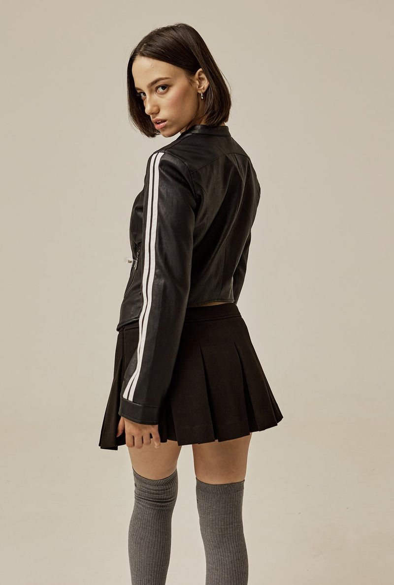 Racer leather jacket