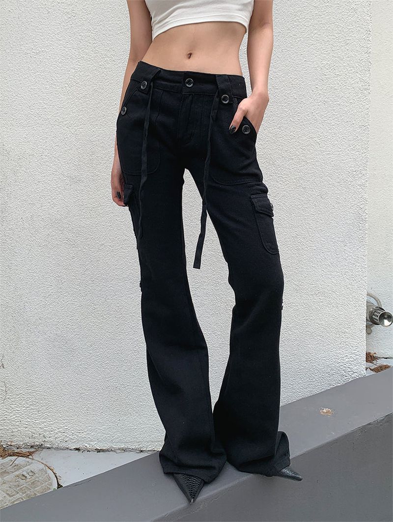 CARGO SLIM BOOTS CUT PANTS (2C)