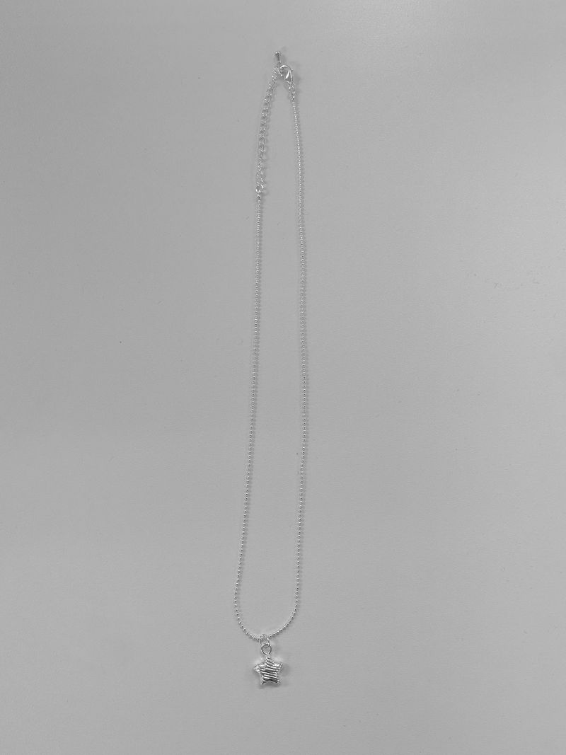 silver star necklace