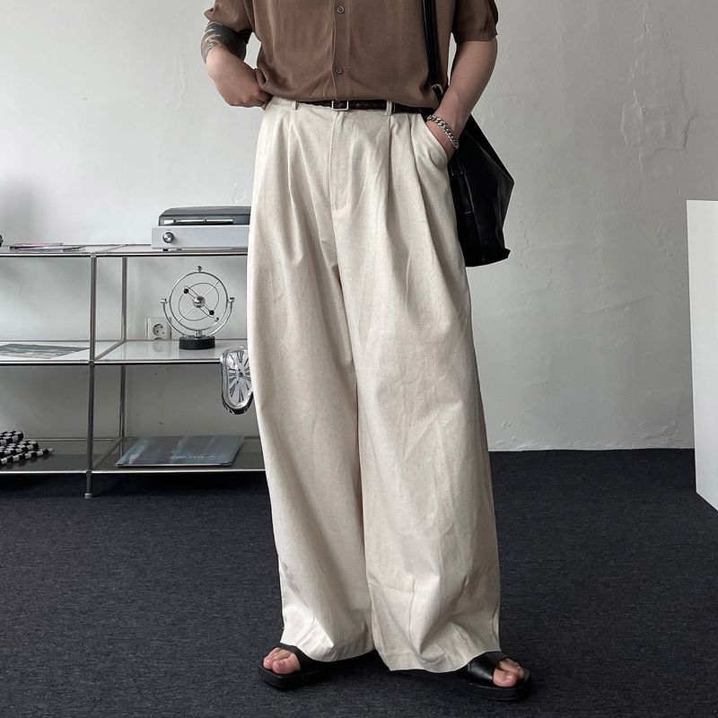 OWN Hello linen two-tuck pants (5 colors)