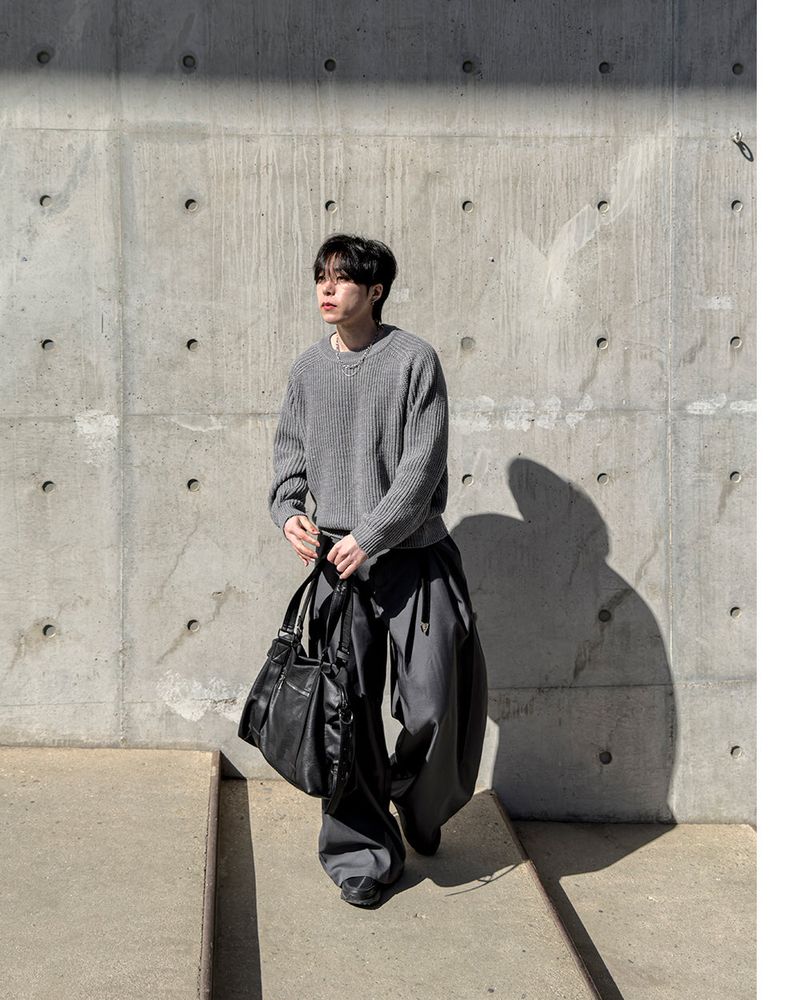 Hild Panel Cropped Hachi Knit