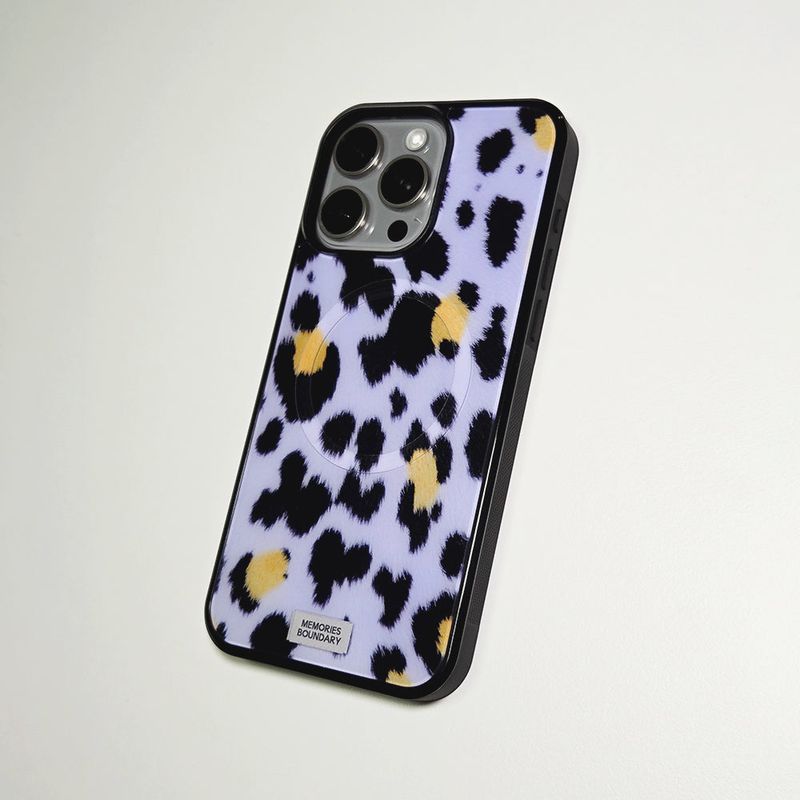 Soft Pop Leopard Phone Case Lilac (BK_MagSafe Glass)