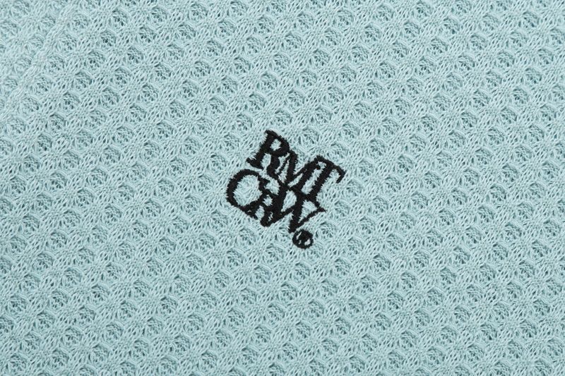 RECENT BUTTON KNIT POLO_SKY BLUE