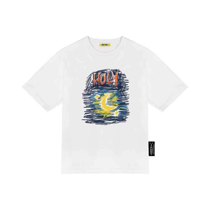 HOLY NUMBER 7(ホーリーナンバーセブン)の「HOLYNUMBER7 X DKZ MINGYU MOON WHITE T-SHIRTS(Tops)」