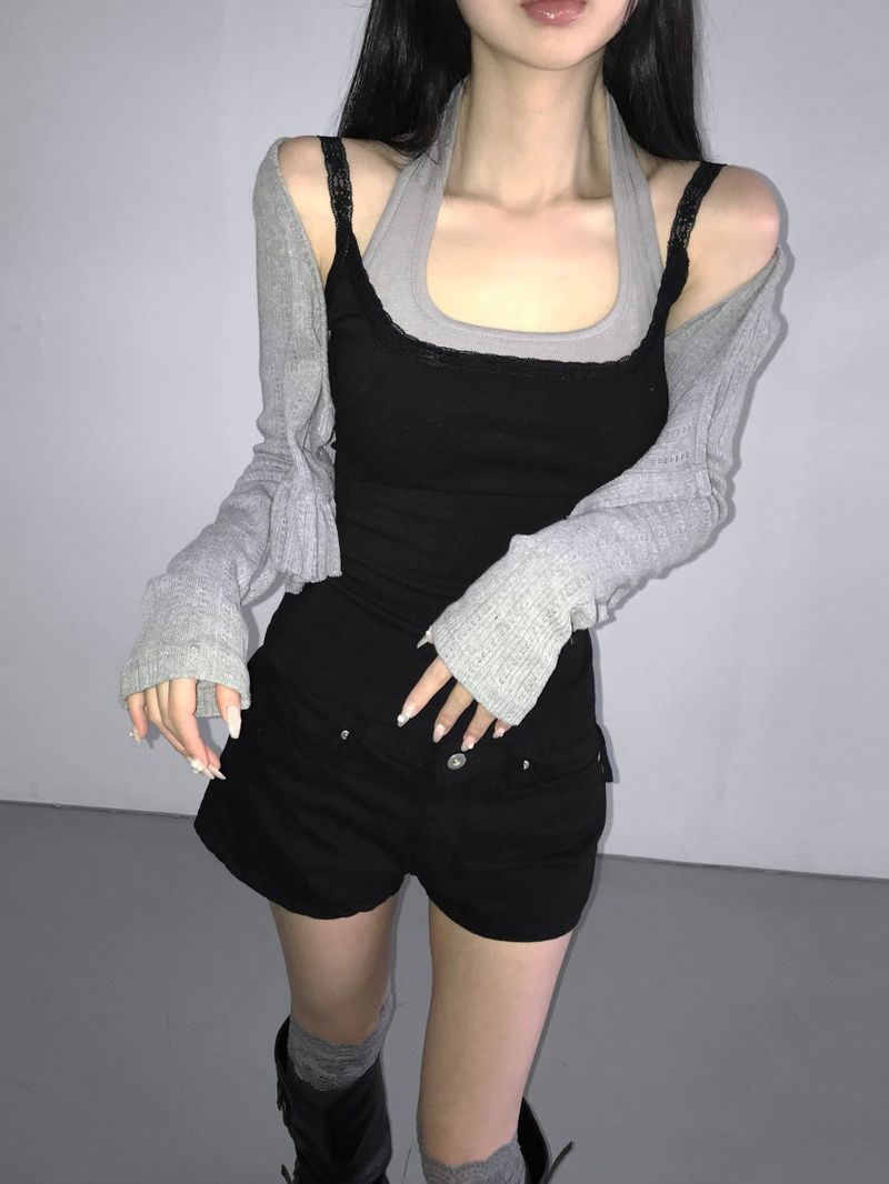 1733 back slop shorts(2 color)