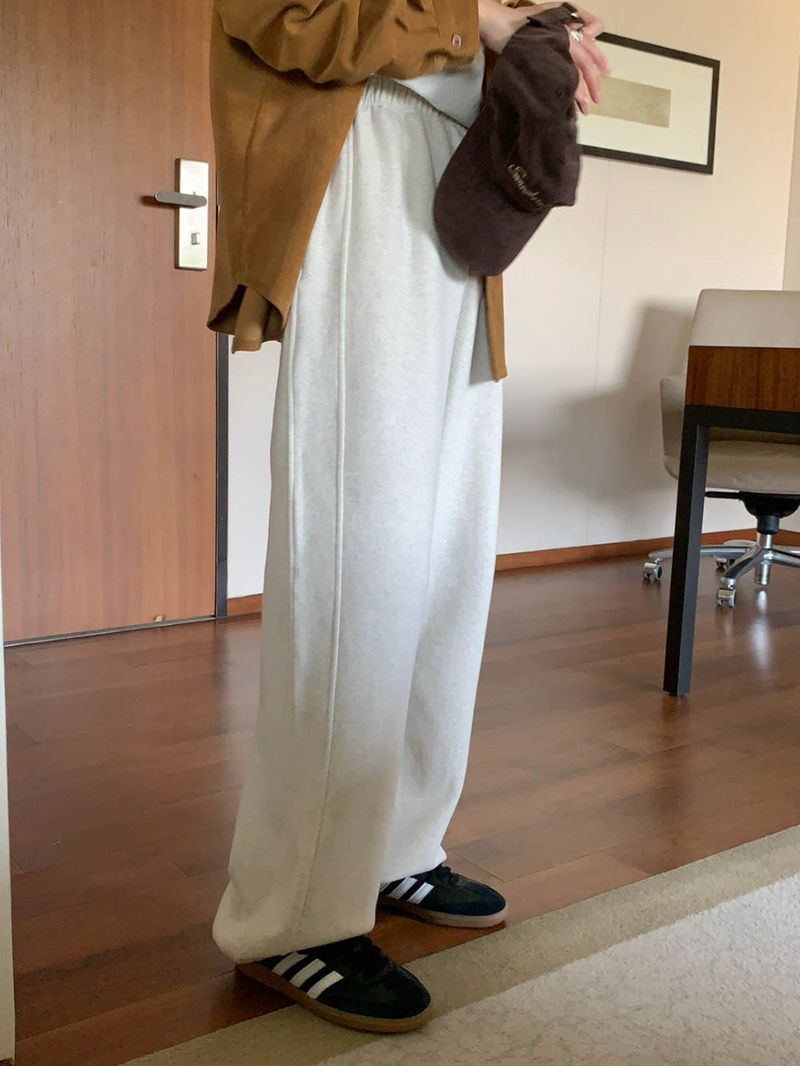 [Wool fleece] Eggdon string two-way pants