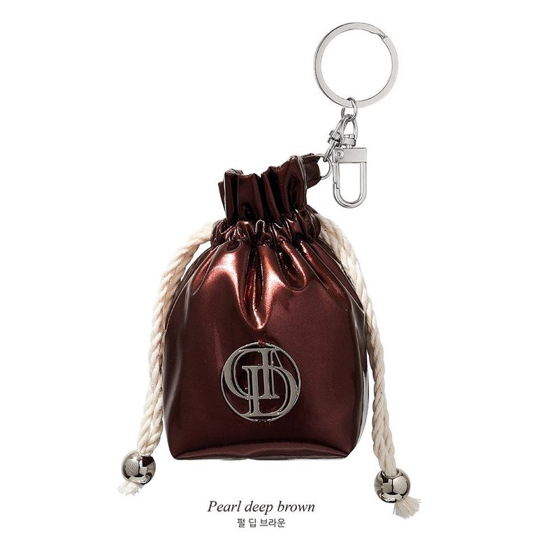 TINY STRING POUCH KEYRING