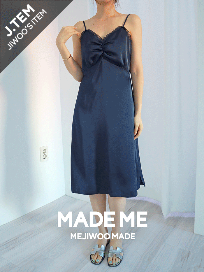 MEJIWOO（ミジウ）の「ゴージャス スリップ パジャマ ワンピース（Dresses）」