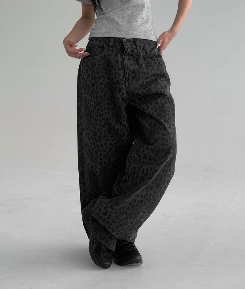 [VIVITIKO] Chets reopard cotton pants