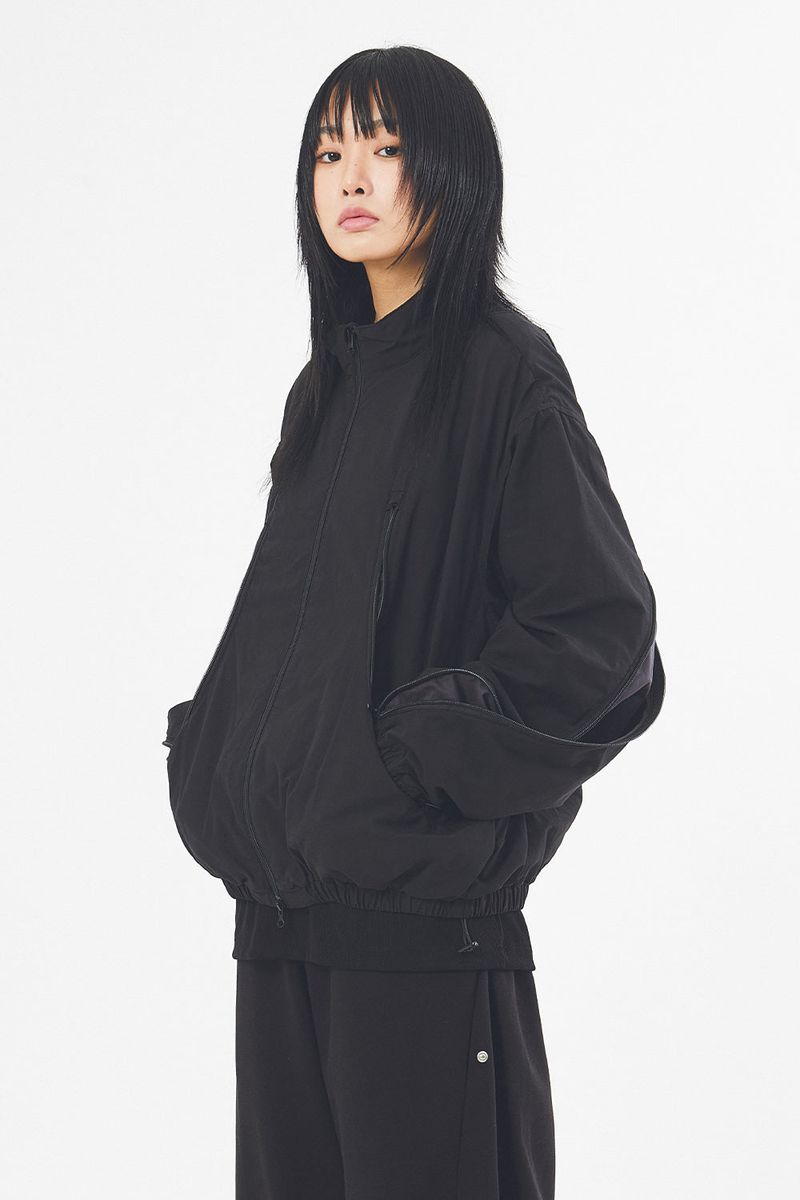 Raucohouse(ラウコハウス)の「Multi curved line zip-up jumper(Jackets/Outerwear)」